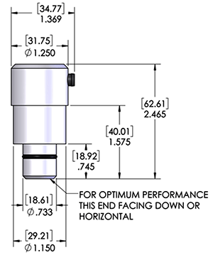 размеры датчика PSR-11-55-HL