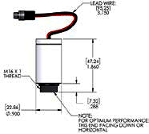 Размеры кислородного датчика PSR-11-75-KE8